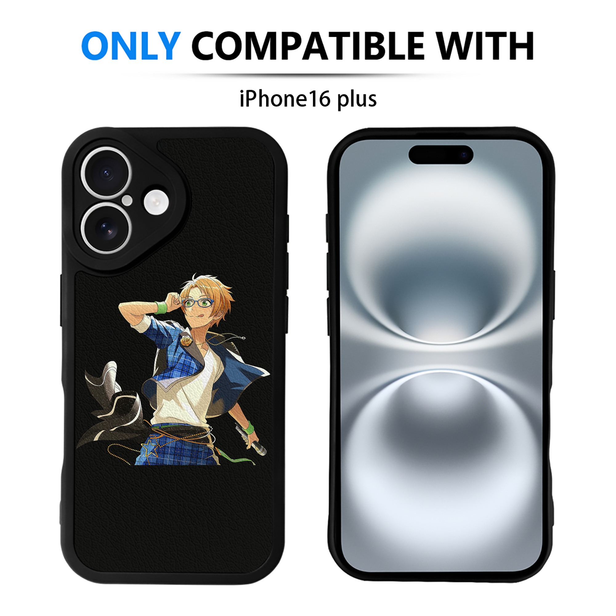 （画像用） あんさんぶるスターズ! Ensemble Stars 【iPhone 16シリーズ対応】シリコンスマホケース（レザー調） 材質：シリコン